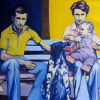 Rodinka 1, 1999, olej na plátně, 100 x 110 cm