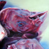 Kuřecí hlavy - detail 3, 2004, olej na plátně, 75 x 75 cm